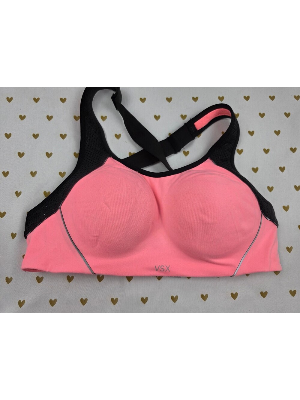 Victorias Secret VSX Neon Sports Bra Exercise Support 32C